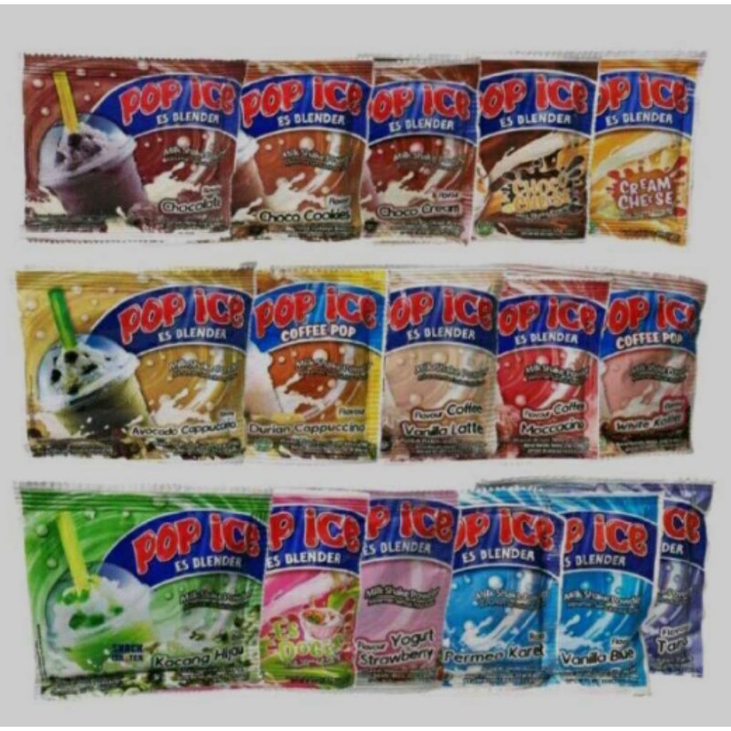 

Pop Ice Minuman Rasa, Pop Ice 1 rencheng Isi 10 pcs
