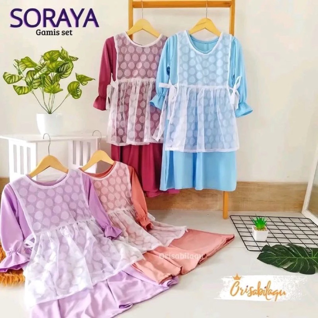 Gamis Anak Soraya | Gamis Soraya Set Outer