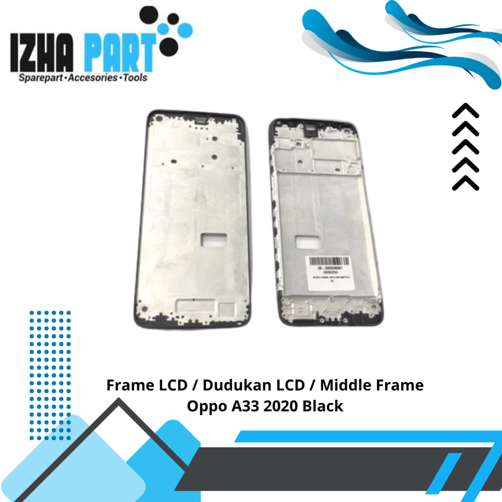 Frame LCD / Dudukan LCD / Middle Frame Oppo A33 2020 Black