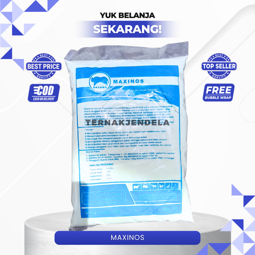 MAXINOS – NUTRINOS – RAYFAT 1 KG - Untuk Susu Khusus Hewan Ternak.