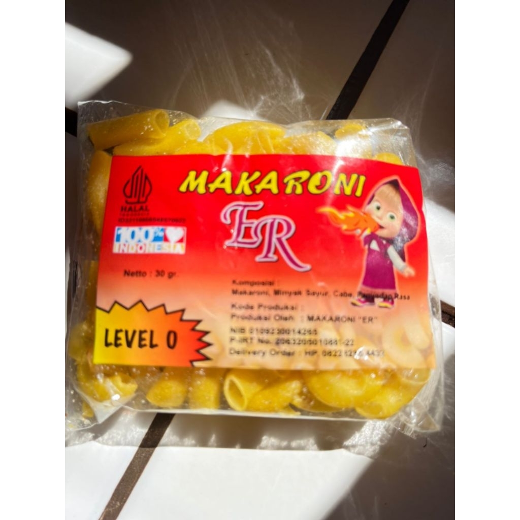 

Jajajan Viral - Makaroni ER Marsha - Makaroni Level Pedas Gurih - Isi 12 Pcs