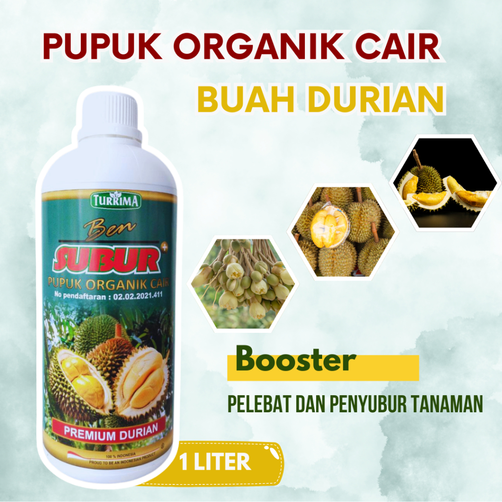 Pupuk Durian Agar Cepat Besar Pupuk Durian Terbaik Booster Durian Cair 1L Agar Cepat Berbunga