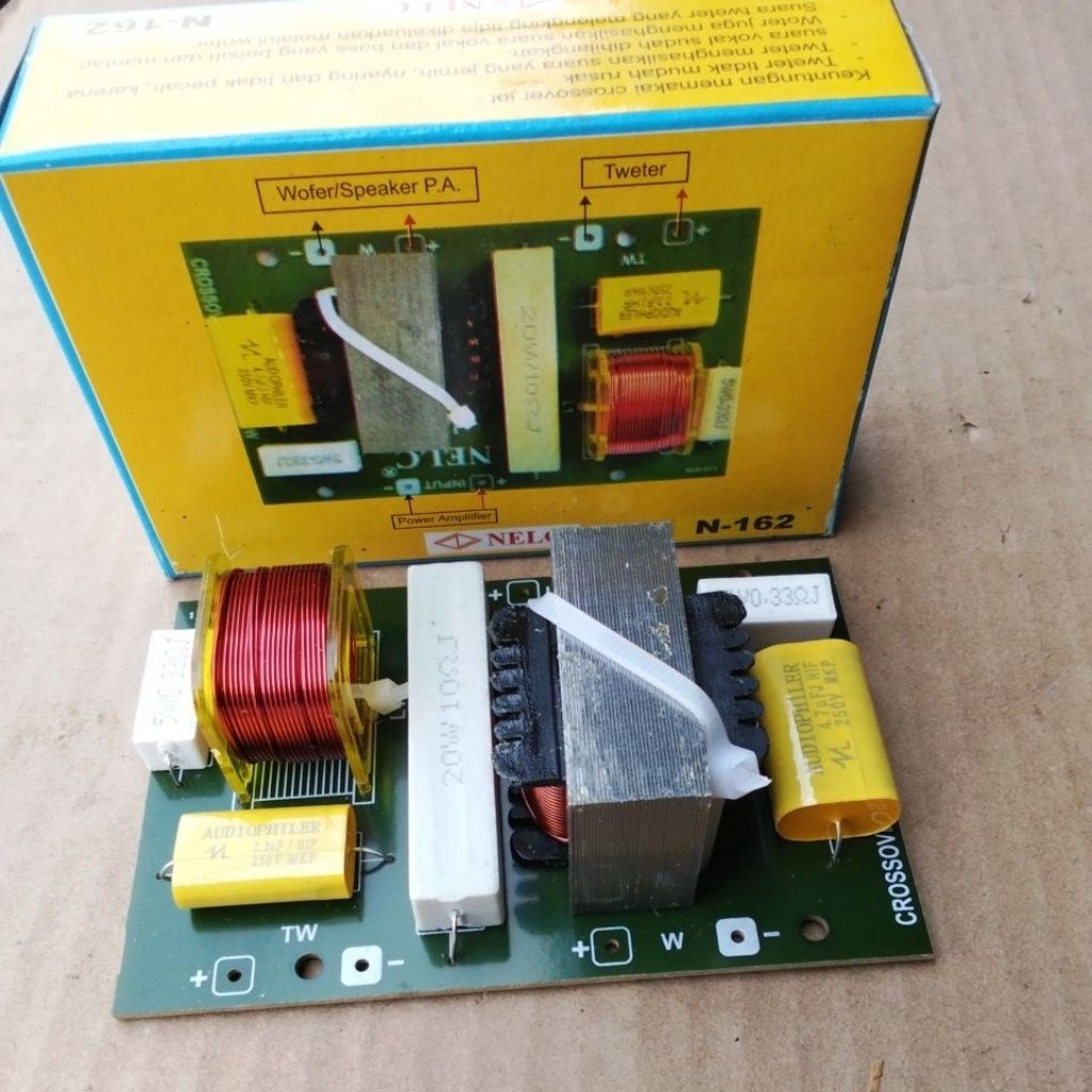 crossover pasif NELC 2 way nelc 162 500-1000 Watt