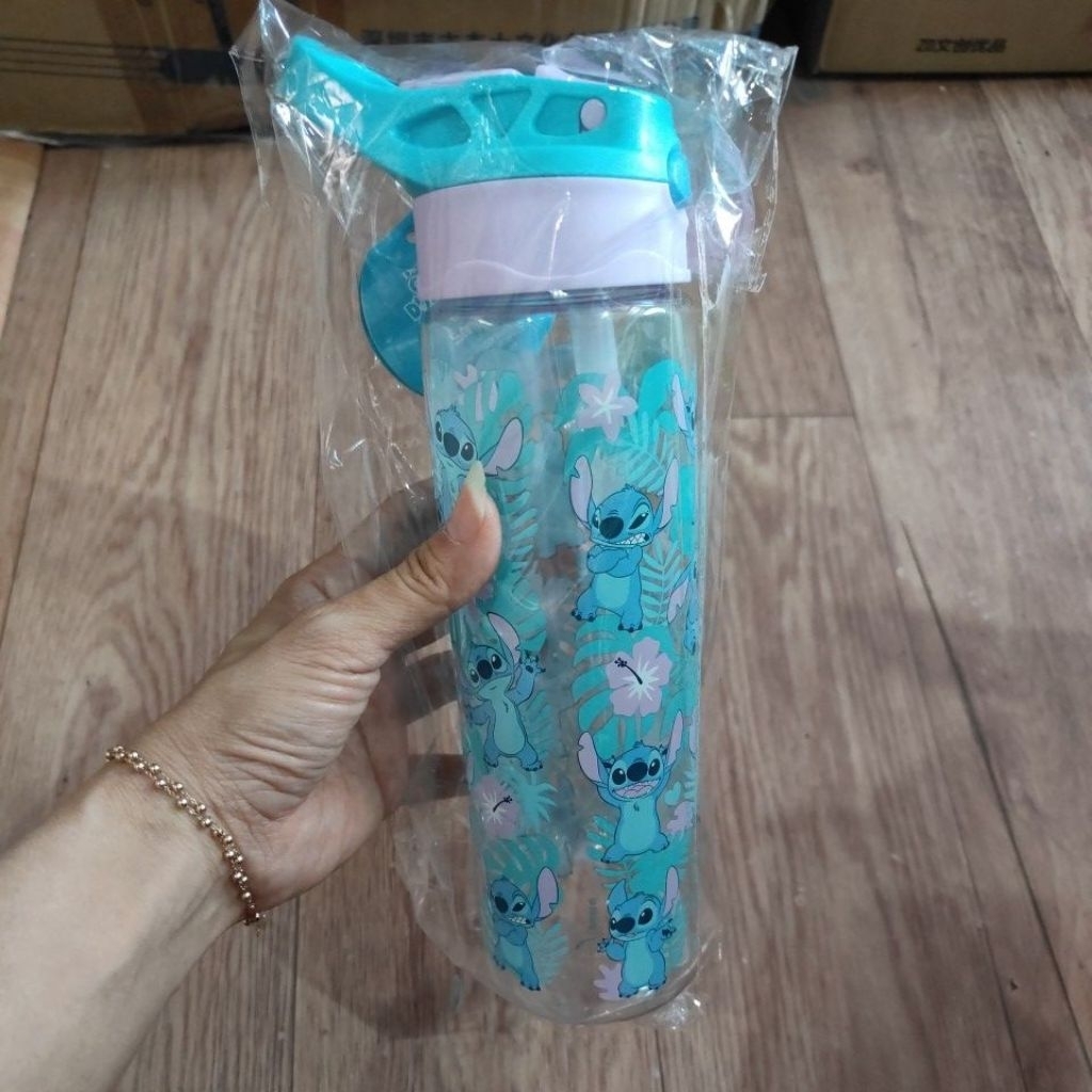 Botol minum plastik bening 500ml tutup putar snoopy