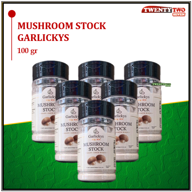 

[doz]|6X Garlickys Mushroom Stock / Kaldu Jamur 100 gr