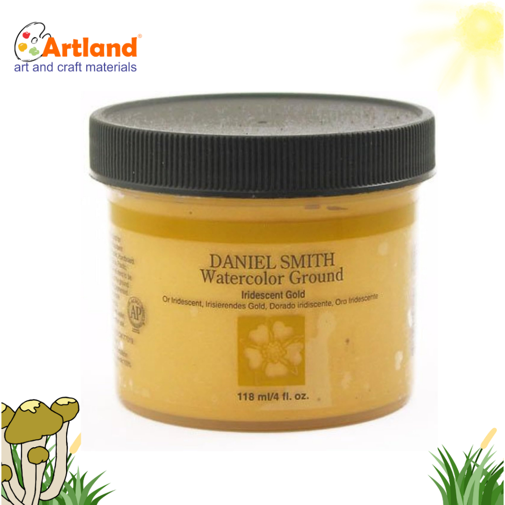 

Daniel Smith Watercolor Ground Iridescent Gold 118ml – Alas Cat Air Efek Emas Berkilau