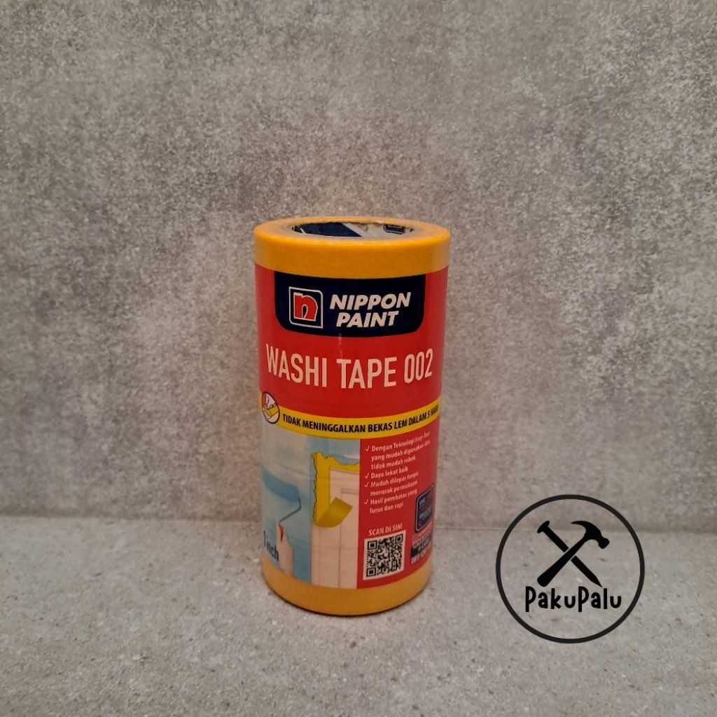 lakban kertas 1 inch / nippon paint washi tape 002 (24mm x 15m) / solasi kertas untuk cat