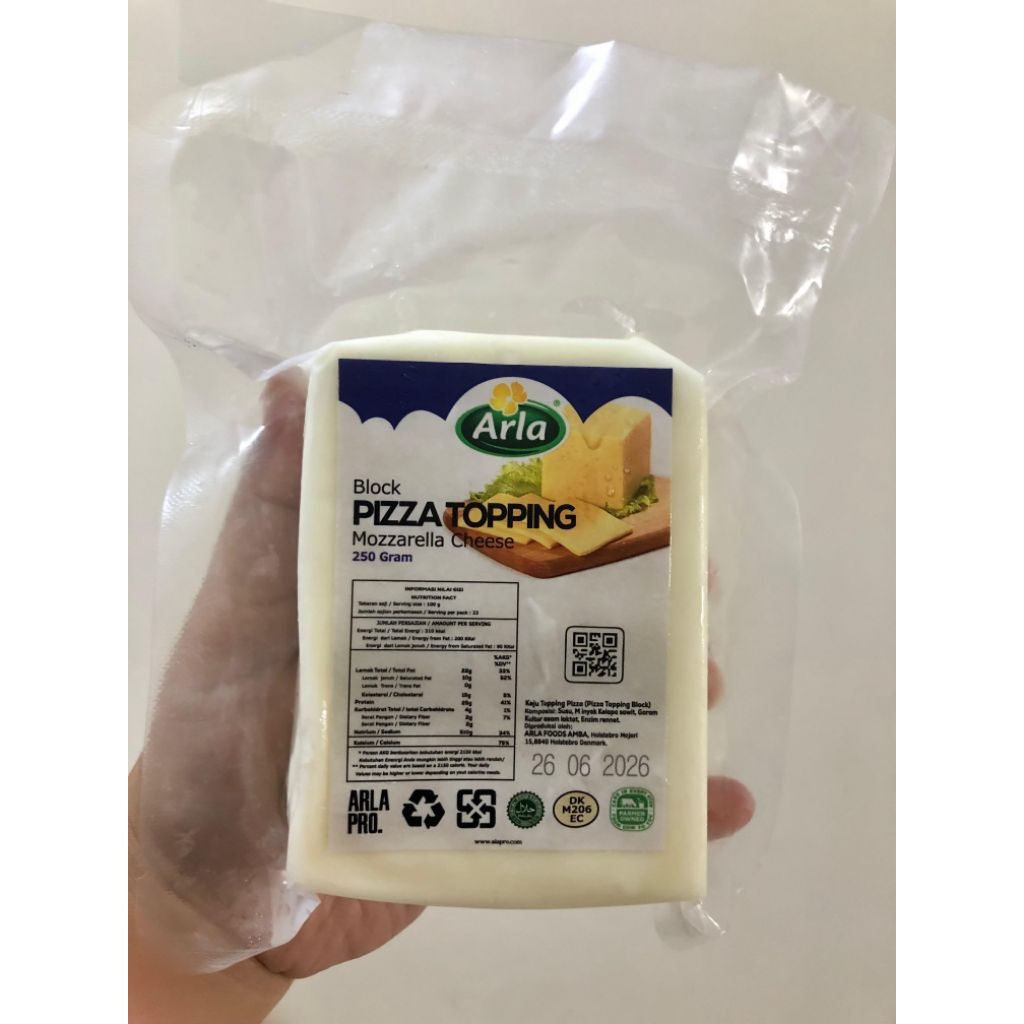 

Mozarella keju Arla 250 gram keju topping