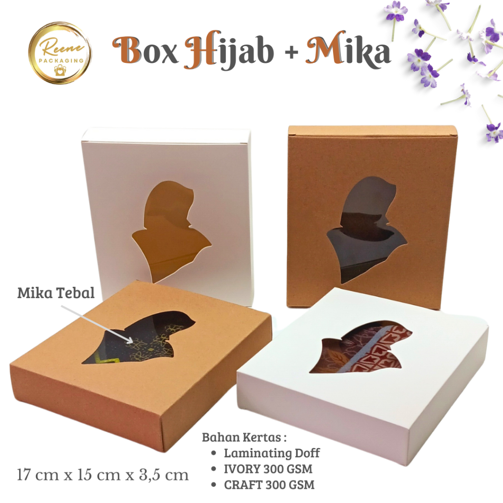 

Box Hijab / Hijab Box Polos/ Box Hampers Kain Batik / Box Jilbab / Tuck-in box