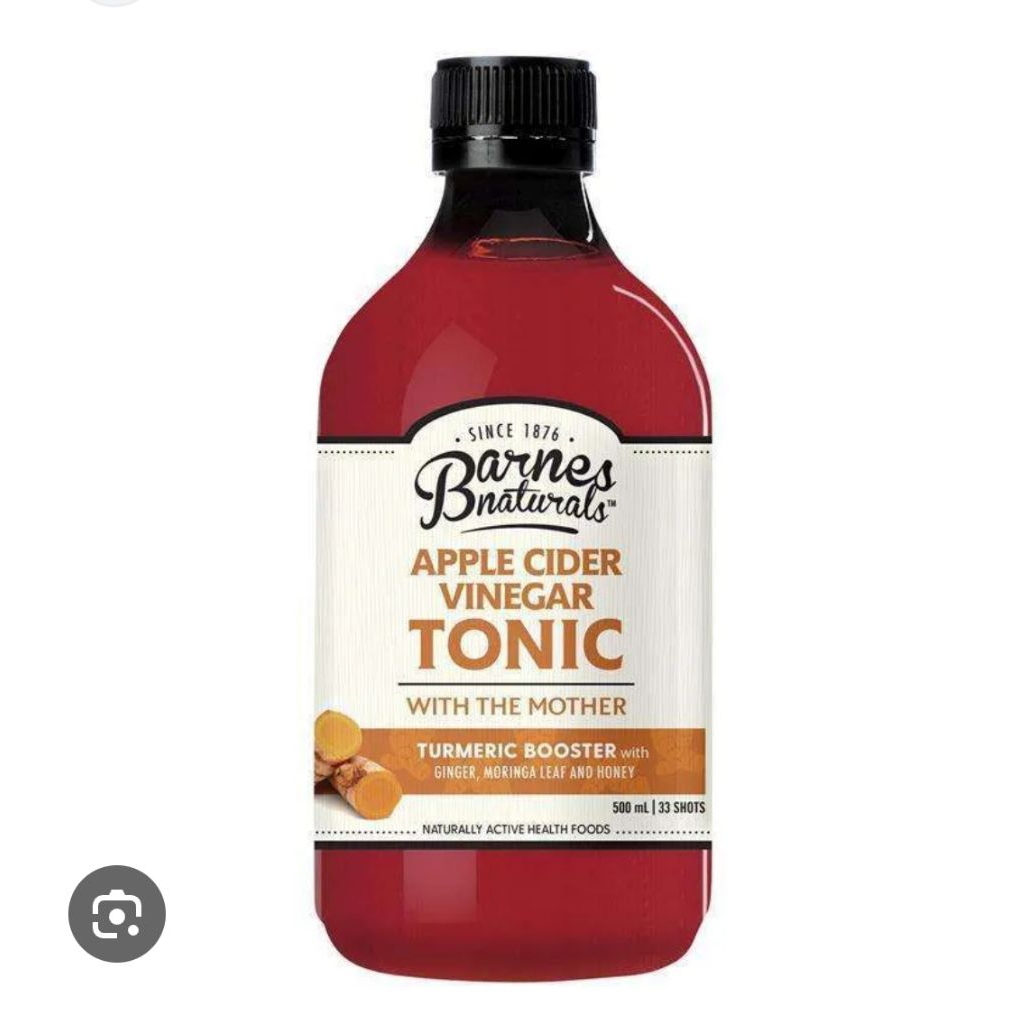 

Barnes Naturals Apple Cider Vinegar Tonic dengan Turmeric Booster 500ml.