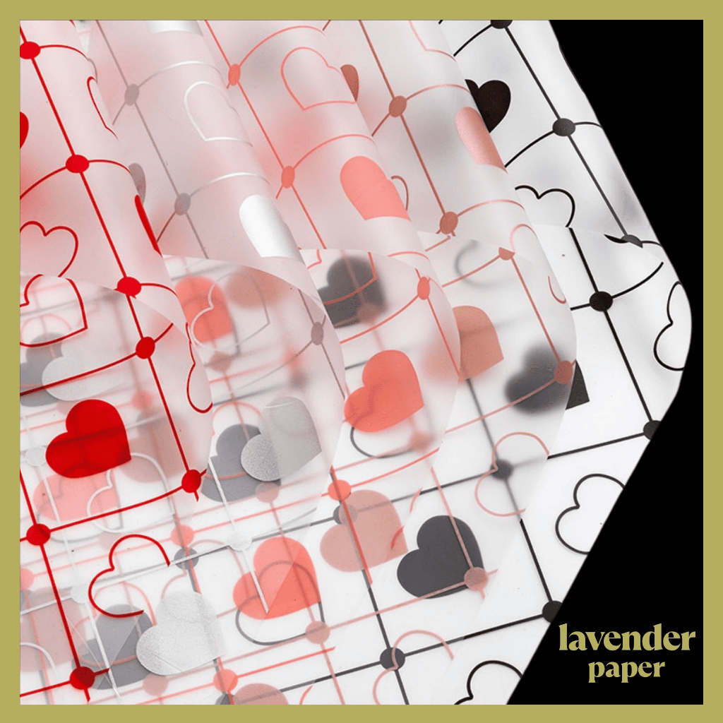 

Kertas Bunga Buket Motif Love Garis Kertas Buket Bunga Love Cellophane KB043