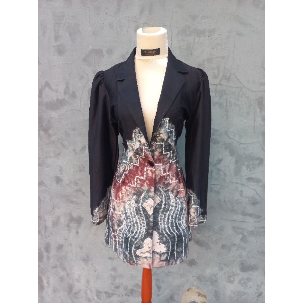 Blazer Sasirangan Wanita Kekinian – Formal & Casual | Outer Modern |Blazer Wanita Bahan Sasirangan K