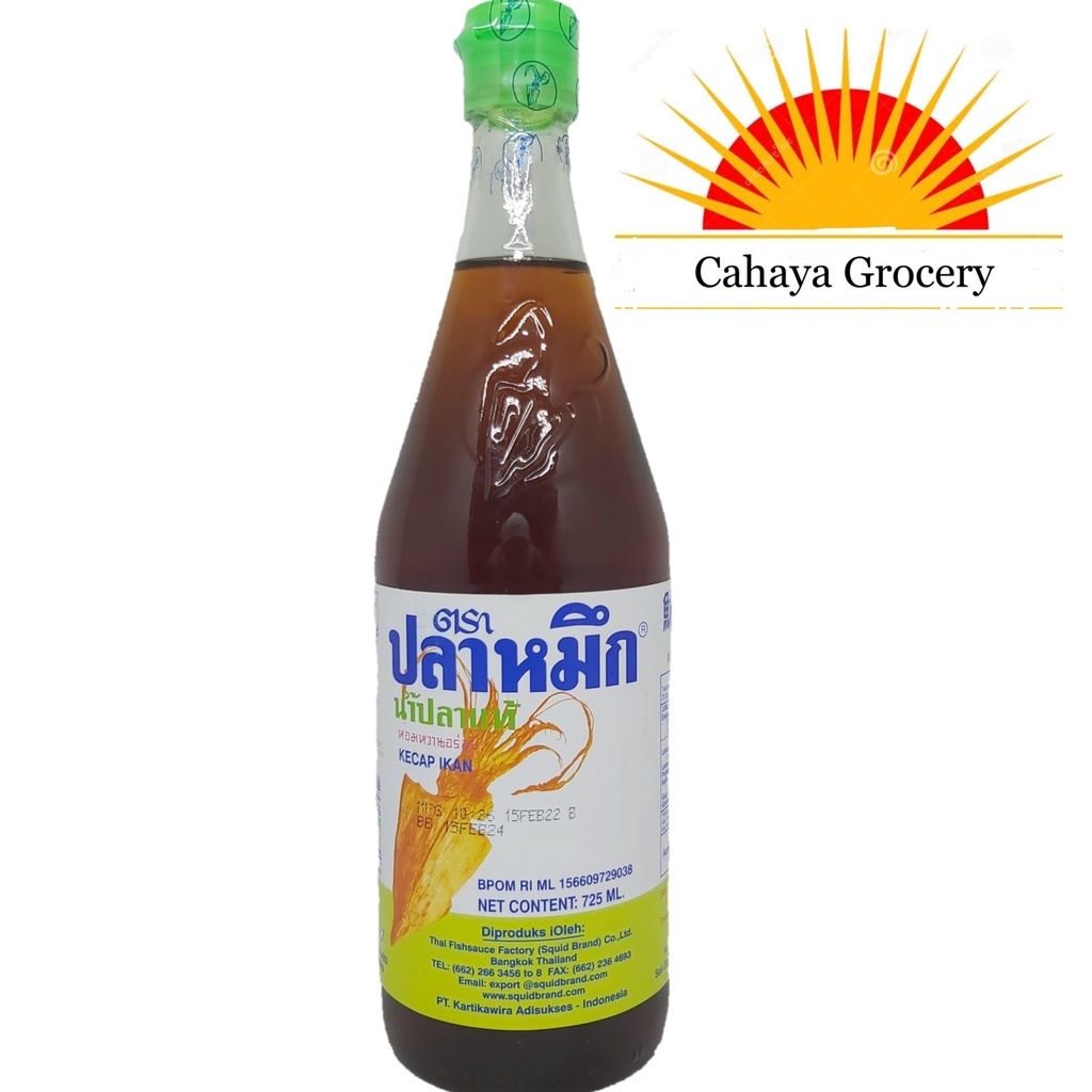

[oddsolshop] pekanbaru/Squid Brand Sauce 725ml Botol Kaca Besar Saus Ikan Fish Seasoning Bumbu Masak