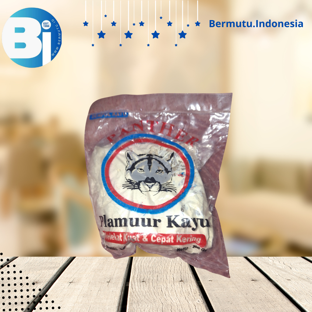 Plamuur Kayu TIGER - Wood Filler Dempul Kayu Perekat Kuat & Cepat Kering 200gr