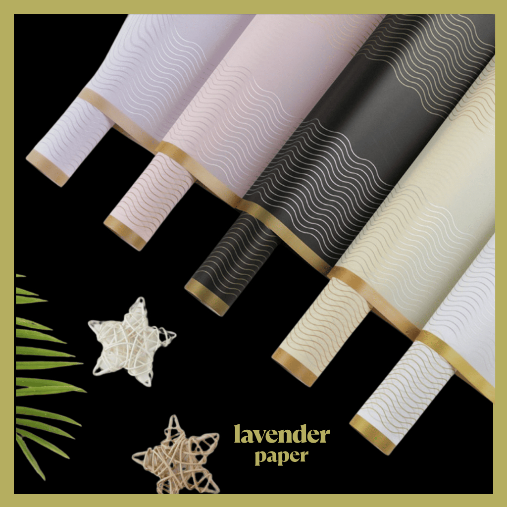 

Kertas Buket Bunga Motif List Gold Cellophane Flower Wrapping Paper Varian List Gold Florist KB067