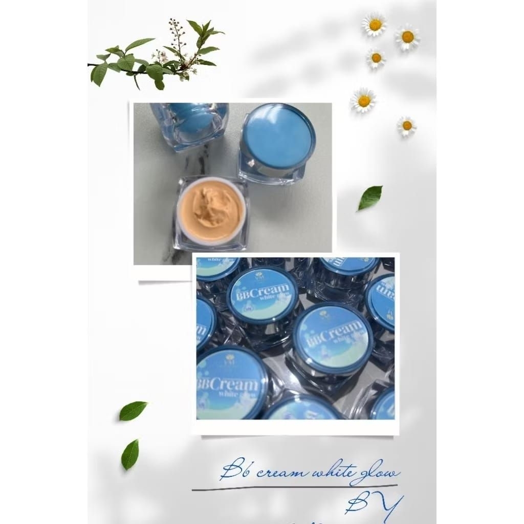 BB CREAM WHITE GLOW BY VM BEAUTY READY STOK