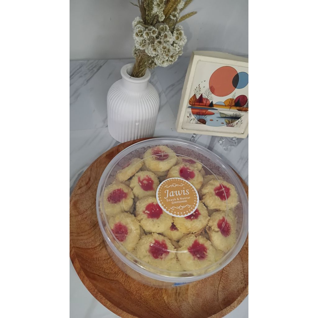 

TERLENGKAP || Kue kering Nastar Thumbrint stroberry 250gr
