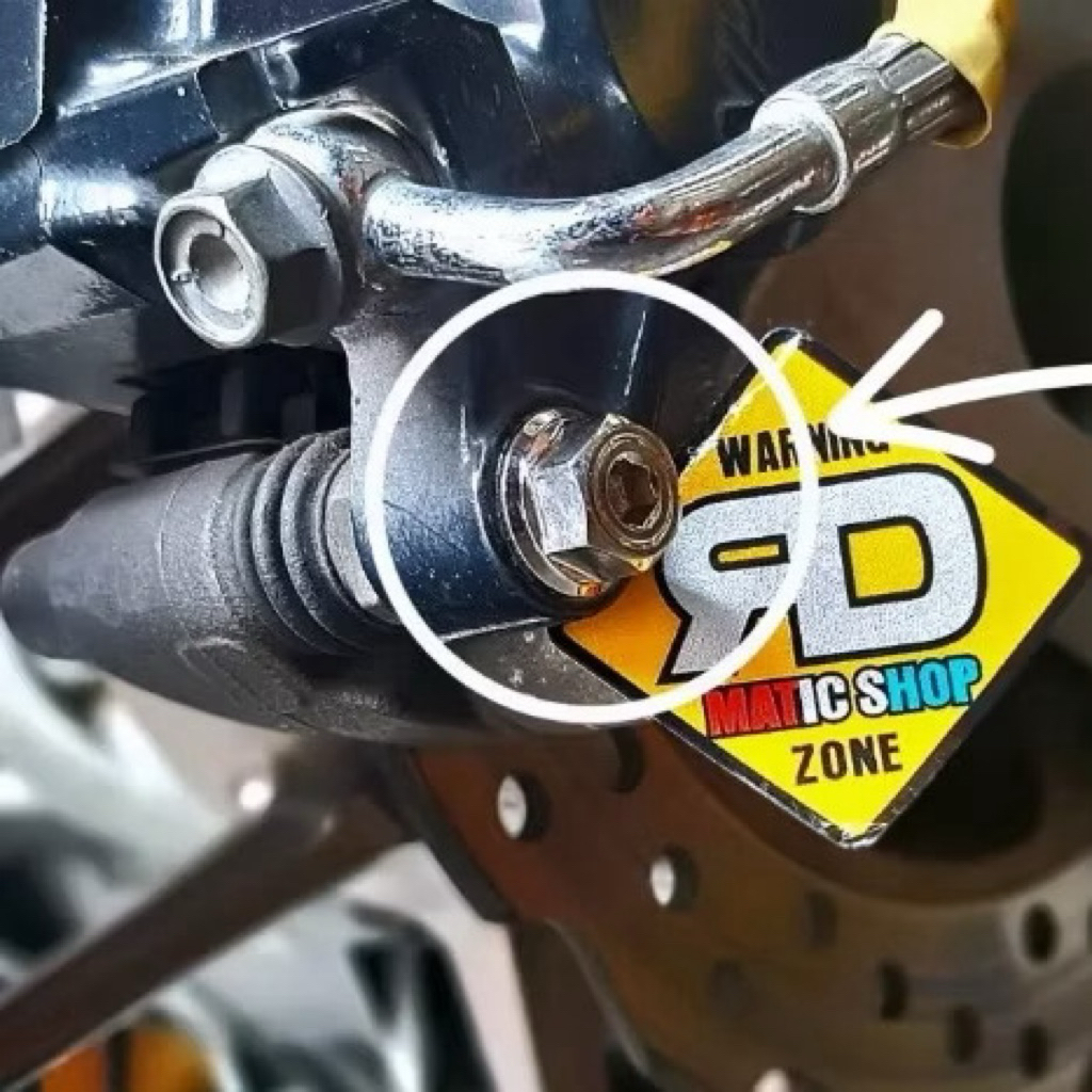 baut tojosan kaliper belakaang stenless 2 kunci honda pcx adv