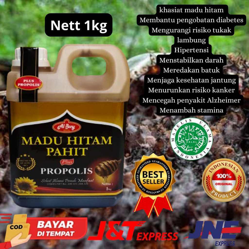 

Super Madu Hitam Pahit Plus PROPOLIS Albany Original ( 1000gr & 500gr )