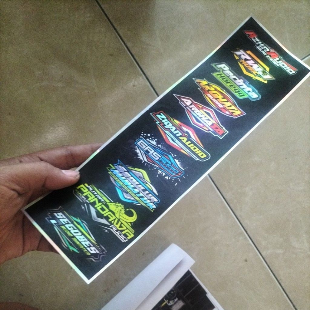 

Stiker Sound | Stiker 1 Lembar | Stiker Pack | Stiker Hologram isi 8 Biji