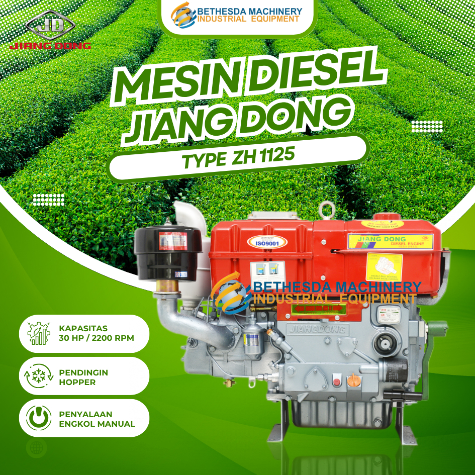 Mesin Penggerak JIANGDONG 30HP / 30PK Diesel Engine ZH 1125 Jiang dong