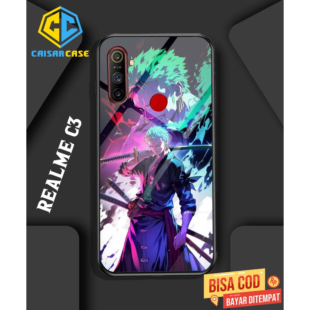 Case Realme C3 - Casing Realme C3 - ( ONE PIECE ZORO ) - Case Hp - Casing Hp - Softcase Hp - Softcas
