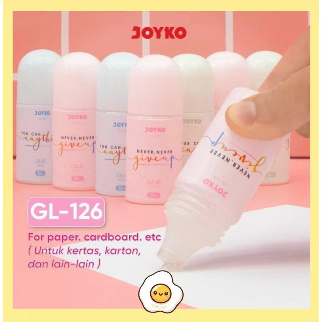 Liquid Glue Lem Kertas Cair Joyko GL-126 35ml /Lem Cute Pastel (Satuan)