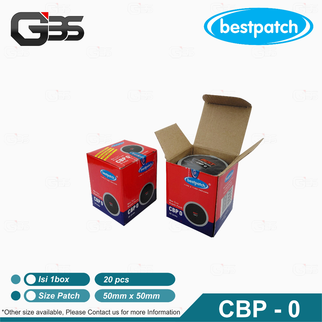 Bestpatch CBP 0 Karet Tambal Tip Top Ban Luar Ukuran 50mm / Karet Tambal Tip Top
