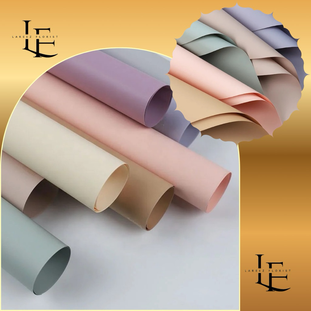 

[1 Pack Isi 20 Pcs] Kertas Bungkus Pembungkus Bouquet Bucket Tidak Transparan Cellophane Pastel
