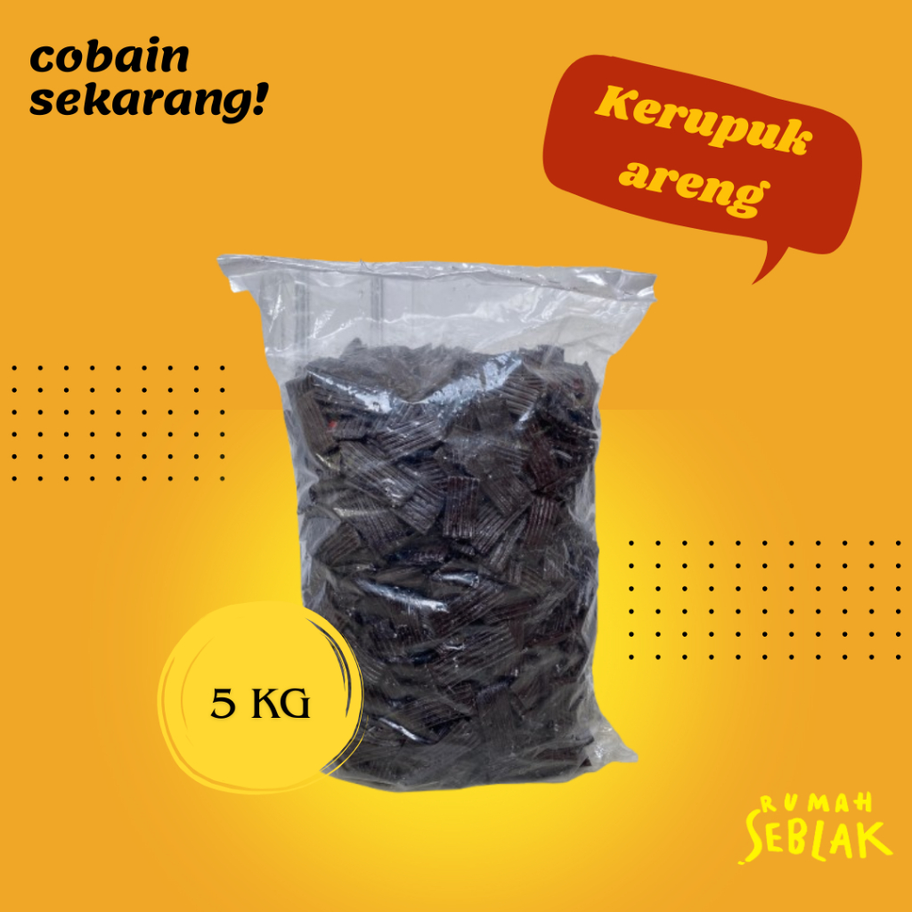 

Kerupuk areng hitam Topping seblak Kerupuk hitam