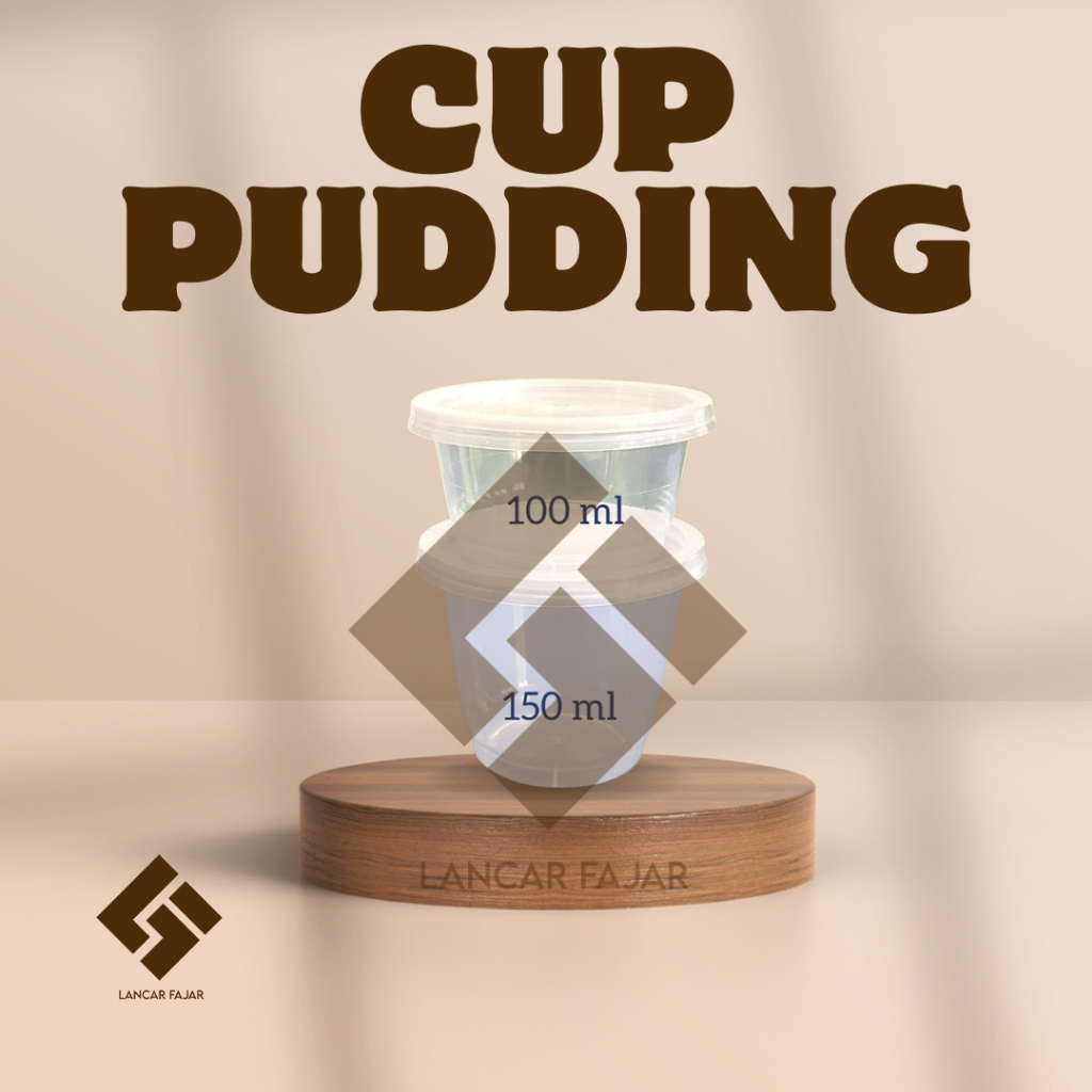 CUP DM 100ML DAN 150 ML R CUP / CUP PUDDING TEBAL ISI 25 PCS THINWALL CUP MERPATI DM 150ML R Cup - 1