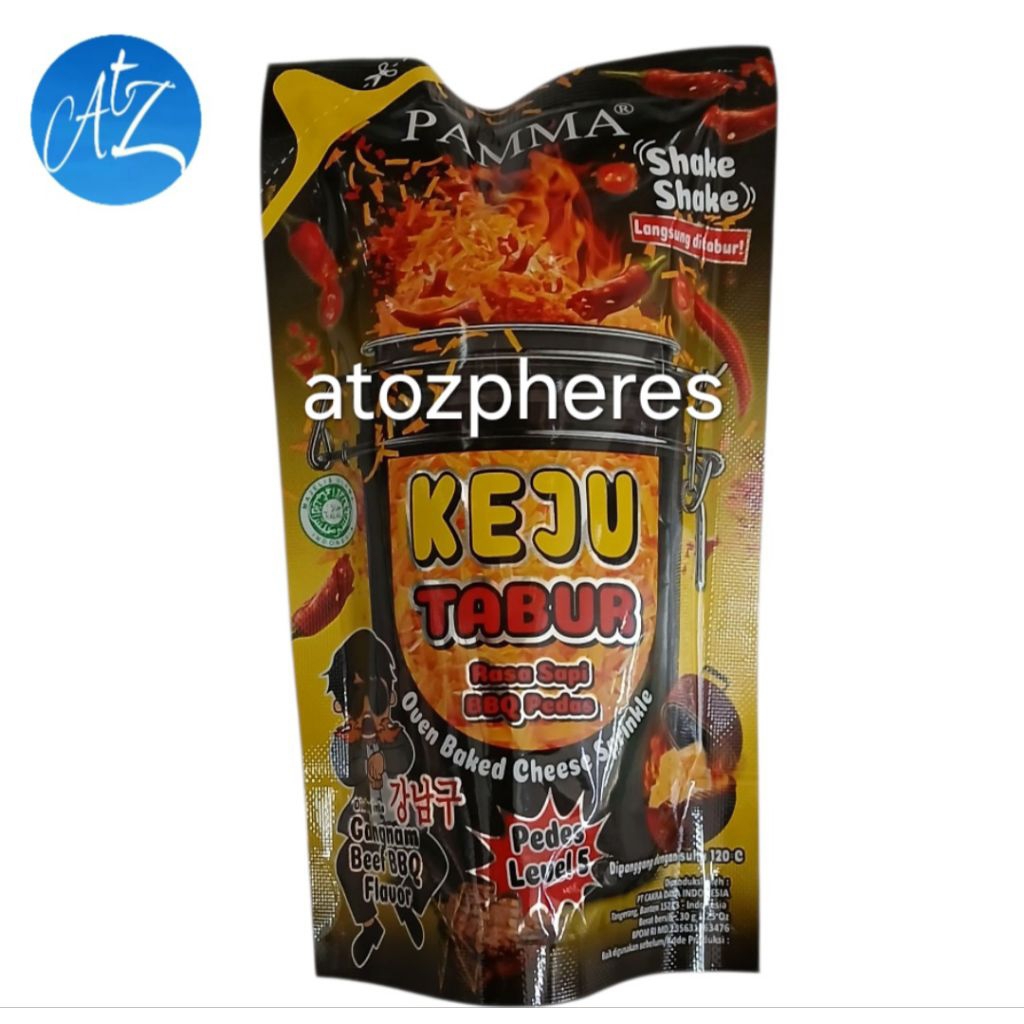 

Bumbu KEJU TABUR rasa Sapi BBQ Pedas Level 5 halal MUI PAMMA Gangnam Beef BBQ Flavor Oven Baked Cheese Sprinkle 30g