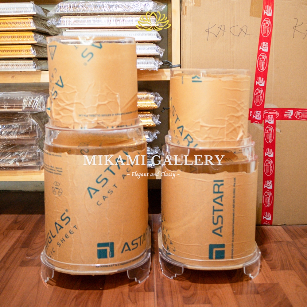 Kotak Hantaran Akrilik / Hantaran Full Akrilik Tabung/ Full Akrilik Seserahan Terbaru