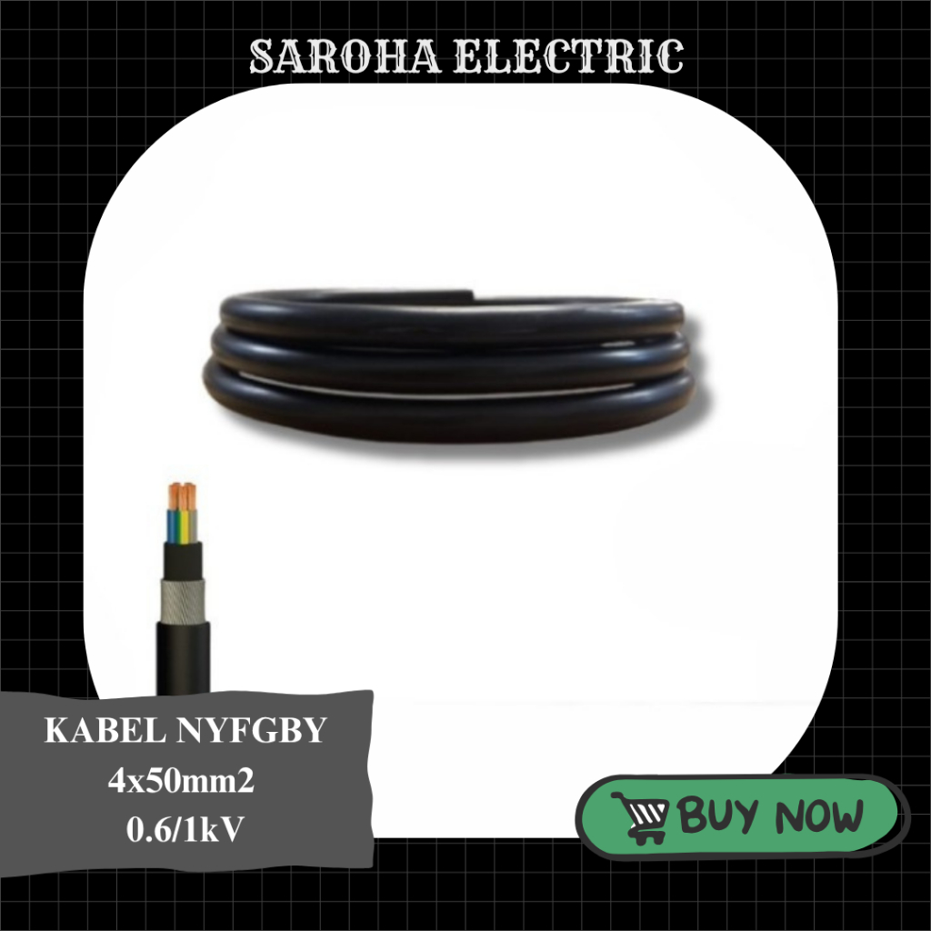 KABEL NYFGBY 4x50mm2 0.6/1kV Black *KABELMETAL*