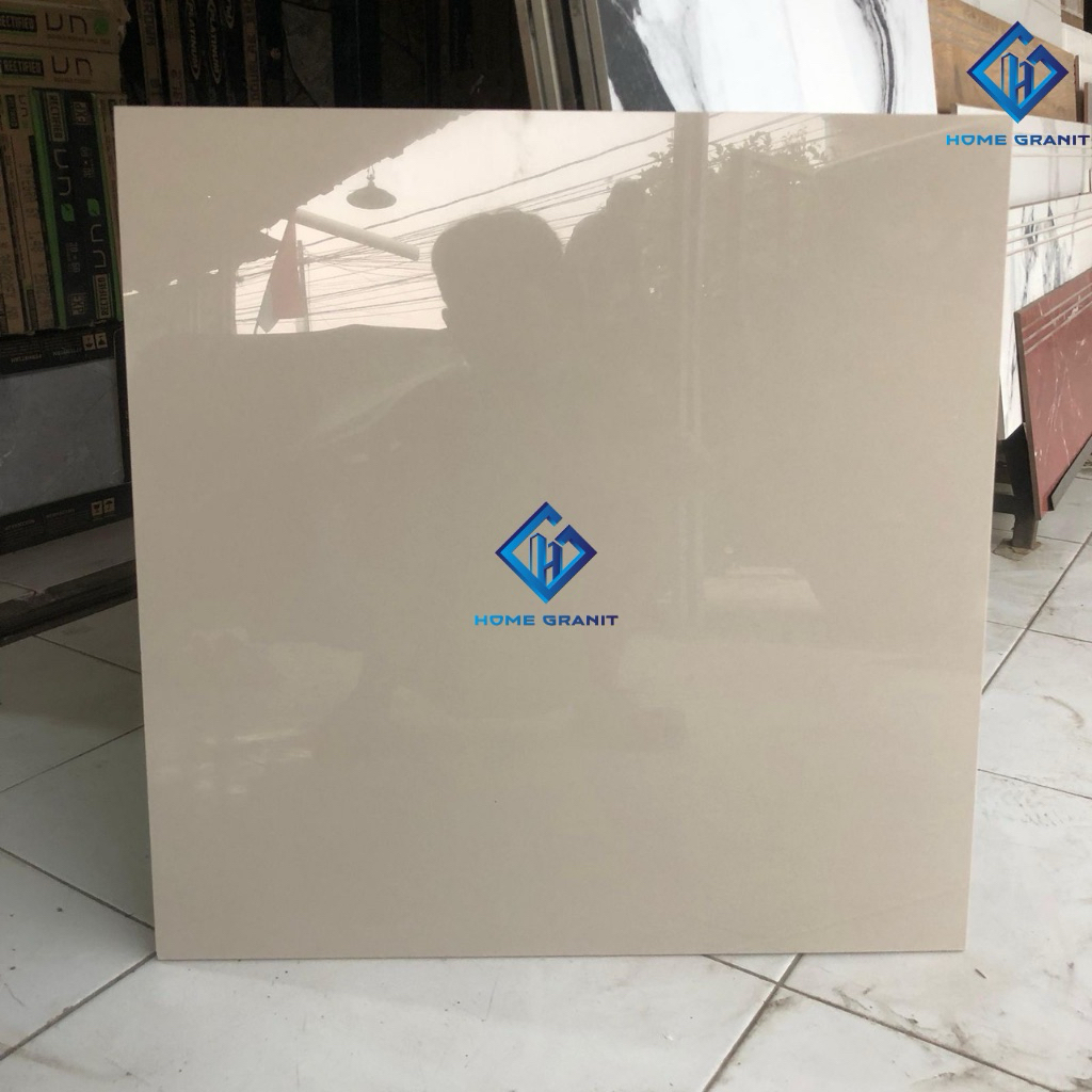 Granite Lantai 60x60 Cream Polos / Topaz / Indogress Cuci Gudang