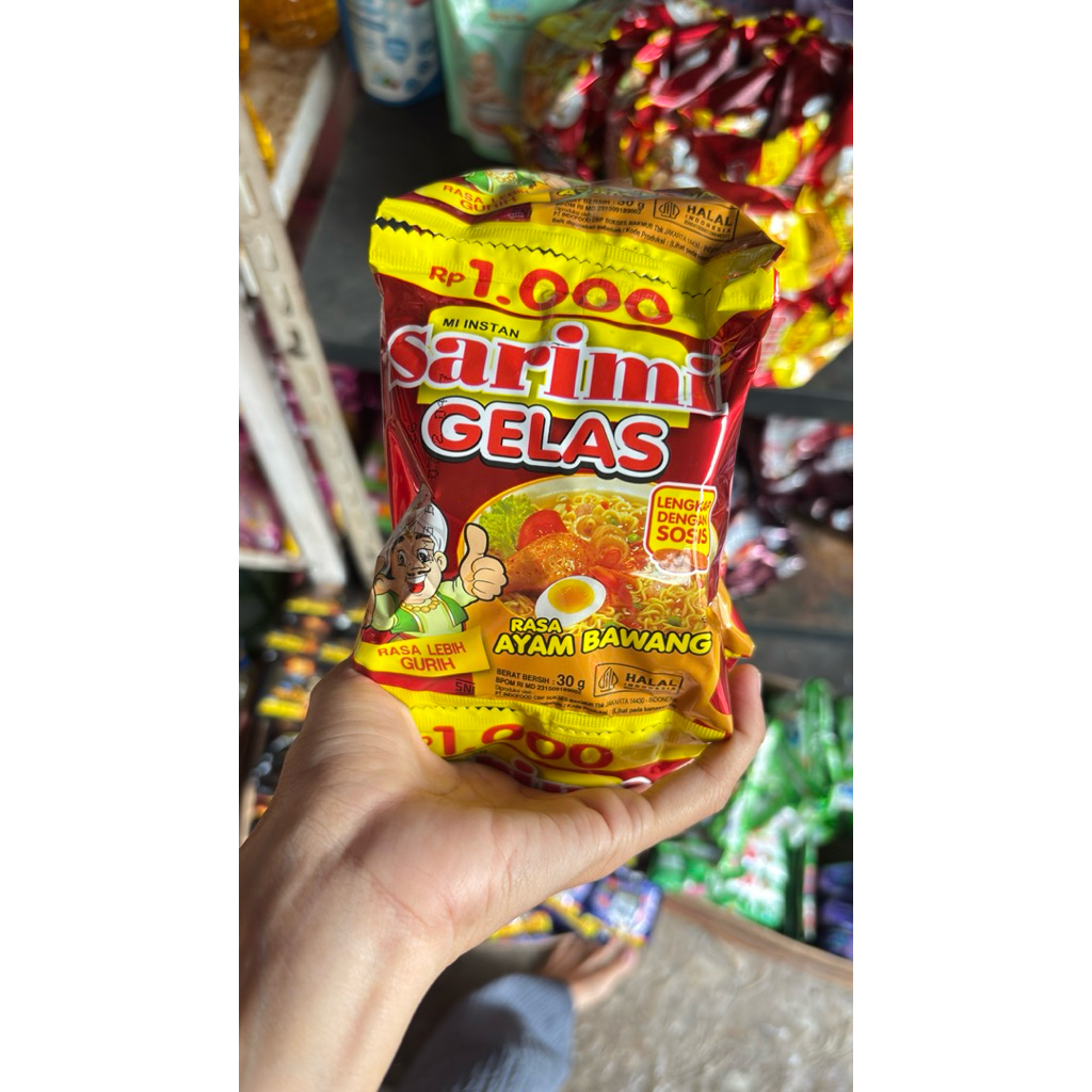 

sarimi gelas serenteng