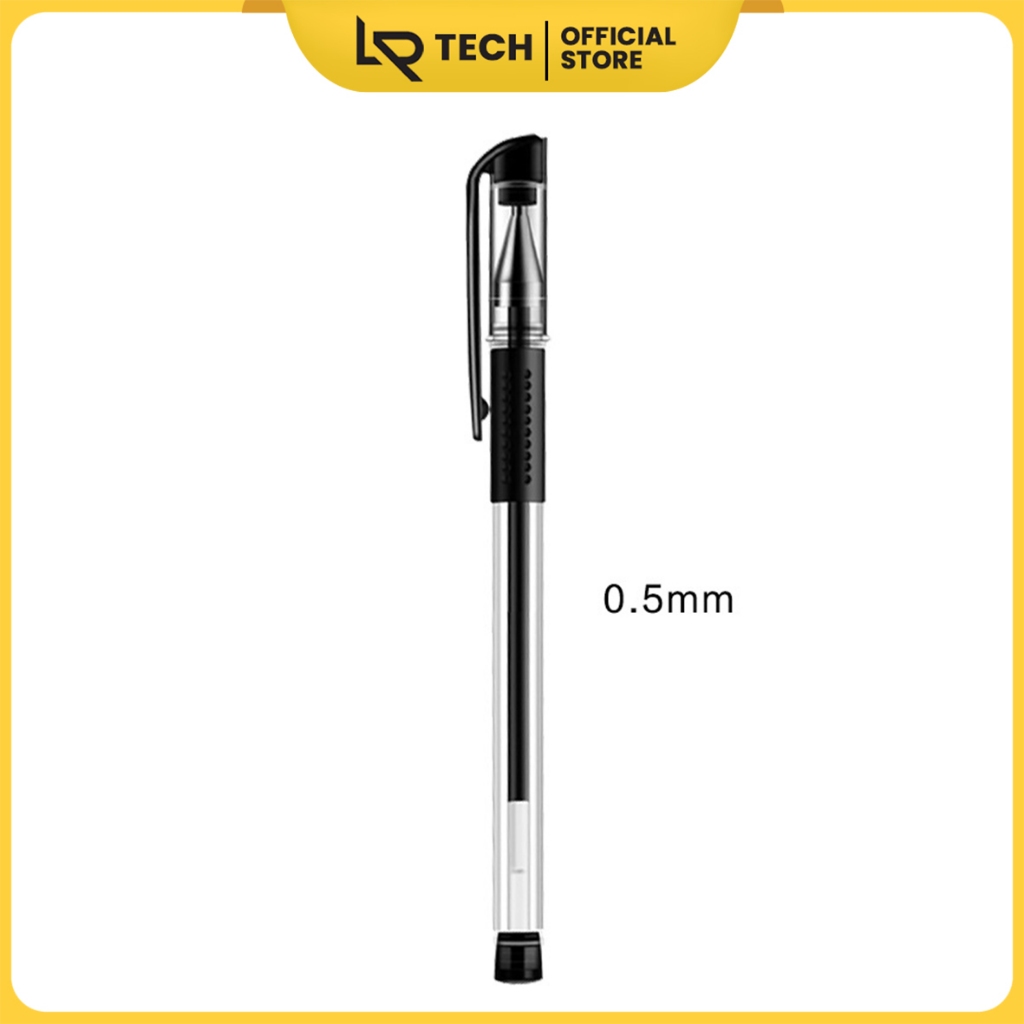 

LRTECH Pulpen Gel Tinta Hitam Cair Pena Alat Tulis Sekolah Bolpen Warna Hitam - PT01