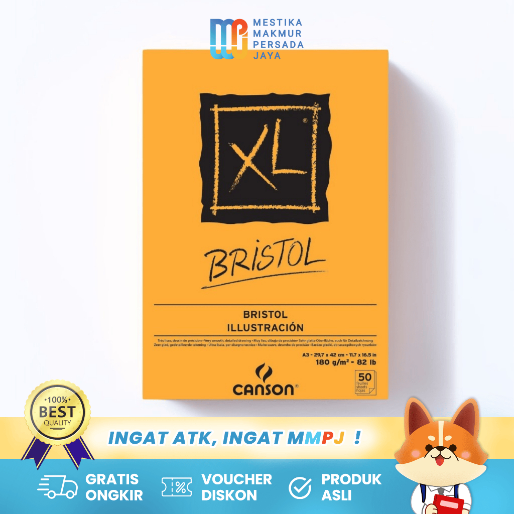 

Canson Sketchbook A3 XL Bristol 50S / Buku Gambar Sketsa A3 Tebal 180 Gsm 400039173