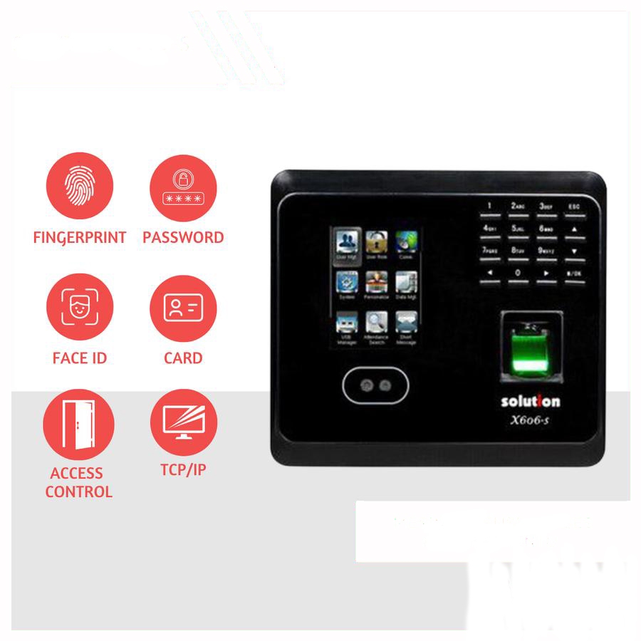 Fingerprint Solution X606-S, Sidikjari, Wajah, Kartu
