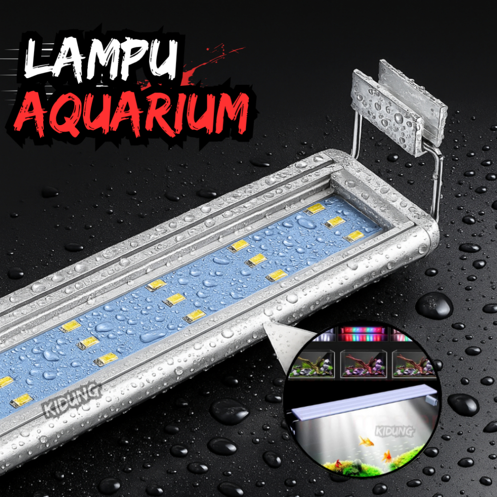 Lampu Led Aquarium Aquascape Gantung 3 Mode Warna 60cm 100cm