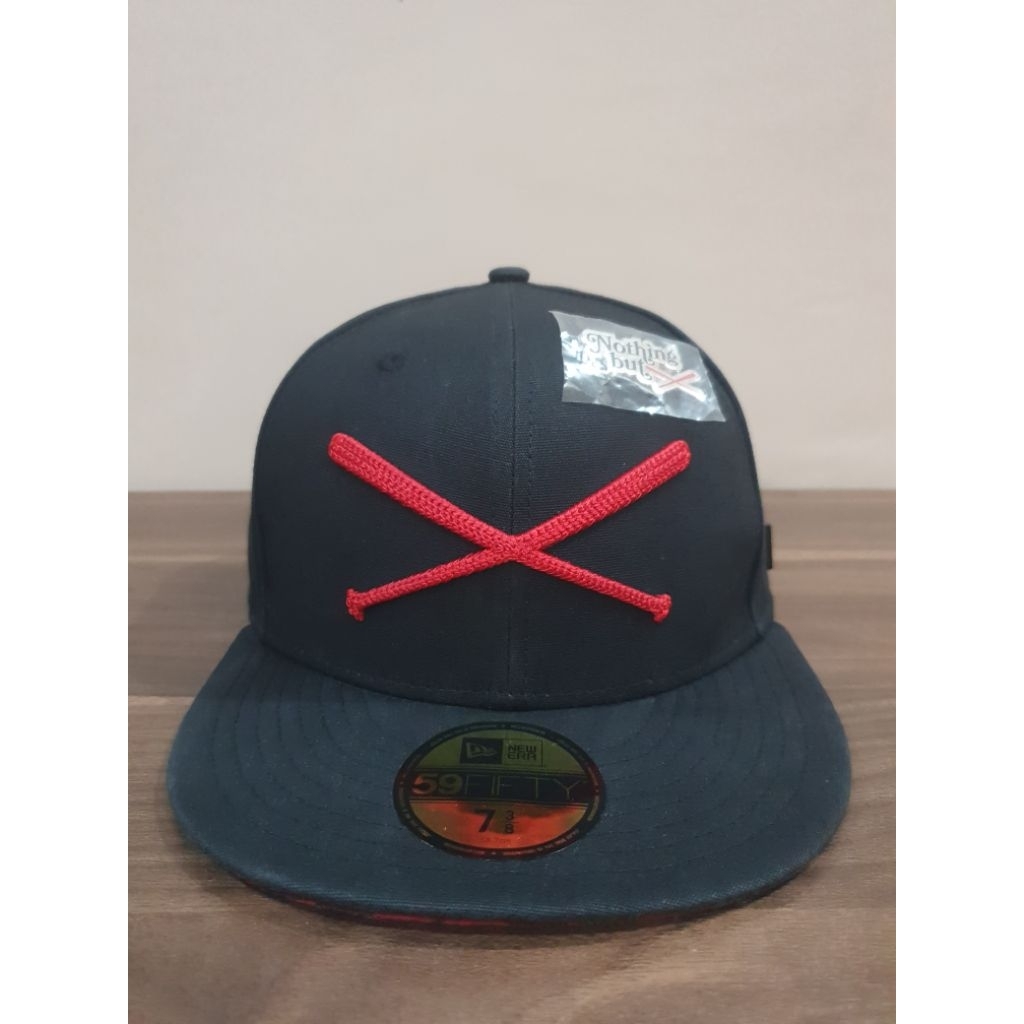 Topi JustFitteds Crossed Bats Logo New Era 59FIFTY Lumberjack waxed VOL 2 Size 7 3/8