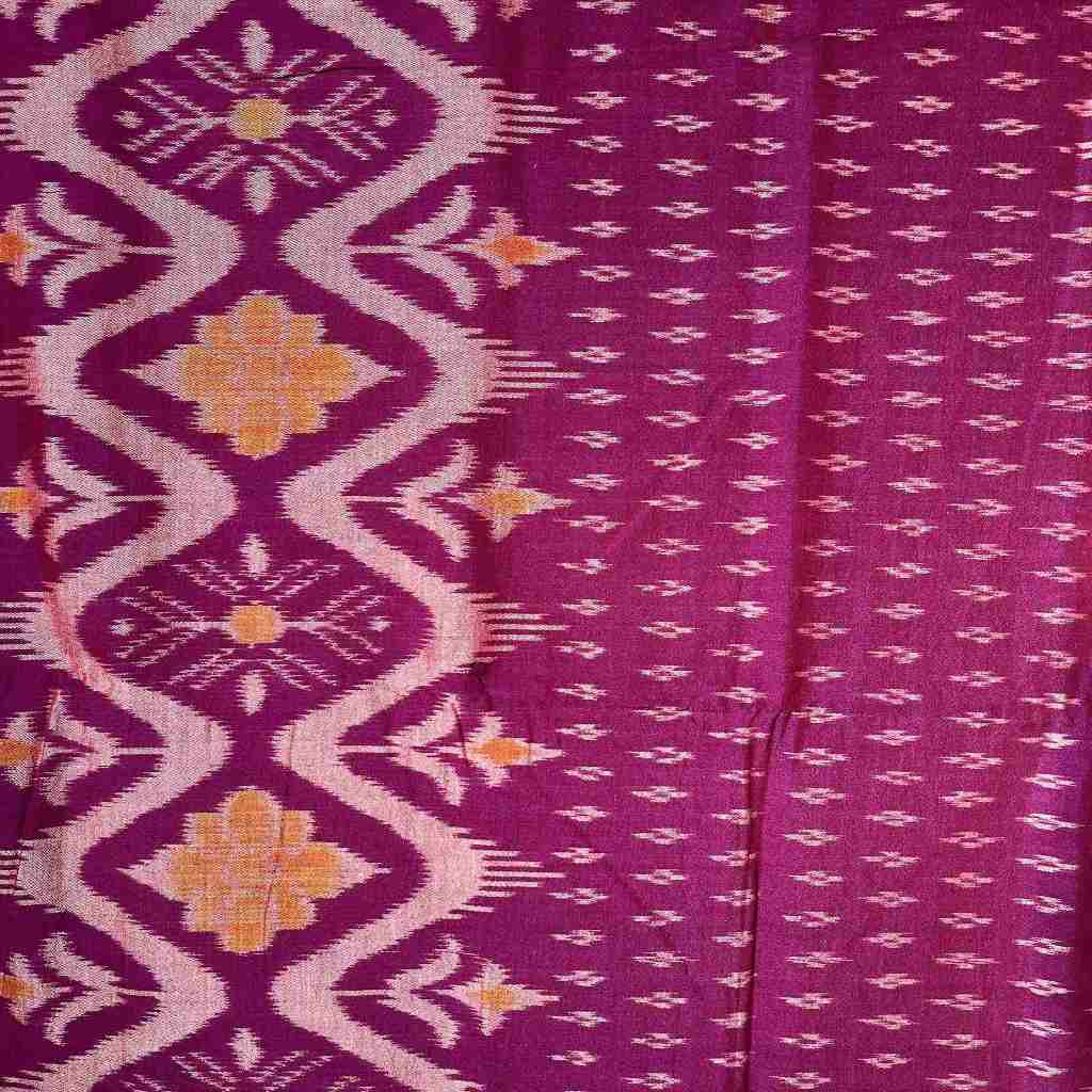 Kain Tenun Harmoni Udan Bintang Silver Kombinasi Wajik Emas (ungu, UNG3104KAINMS5)