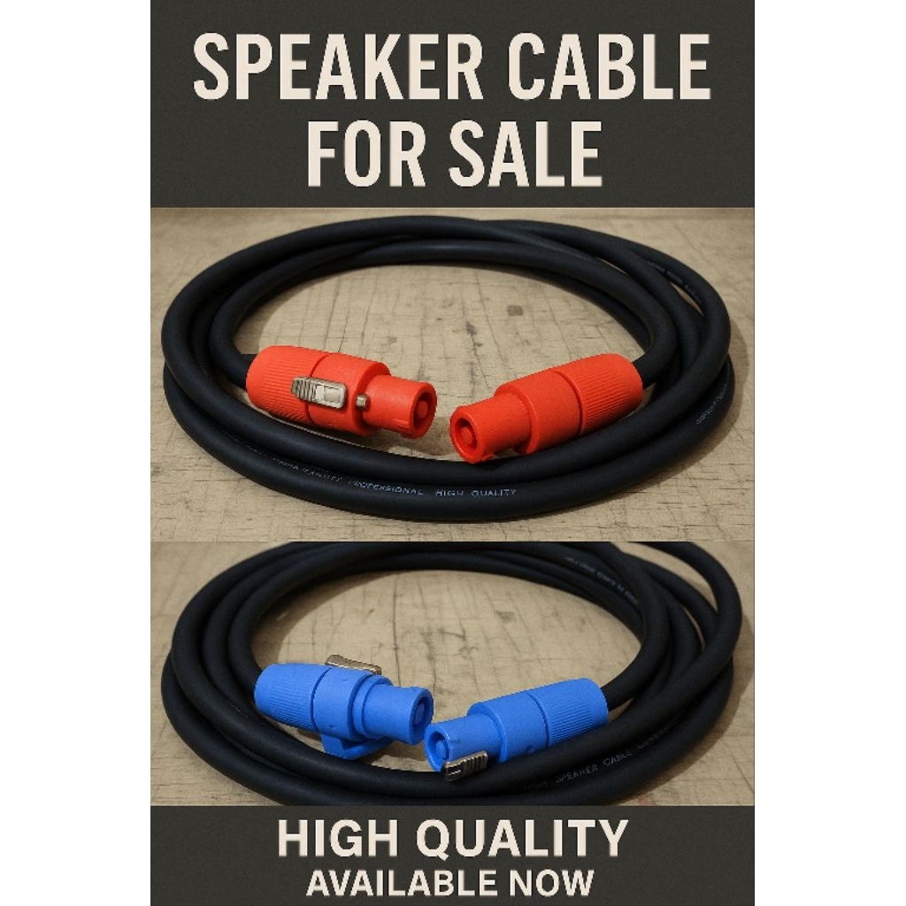 1set ( KABEL KONEKTOR SPEAKER ) kabel speaker / jack spikon / kabel / jack spikon / 1Meter Kabel 2×2