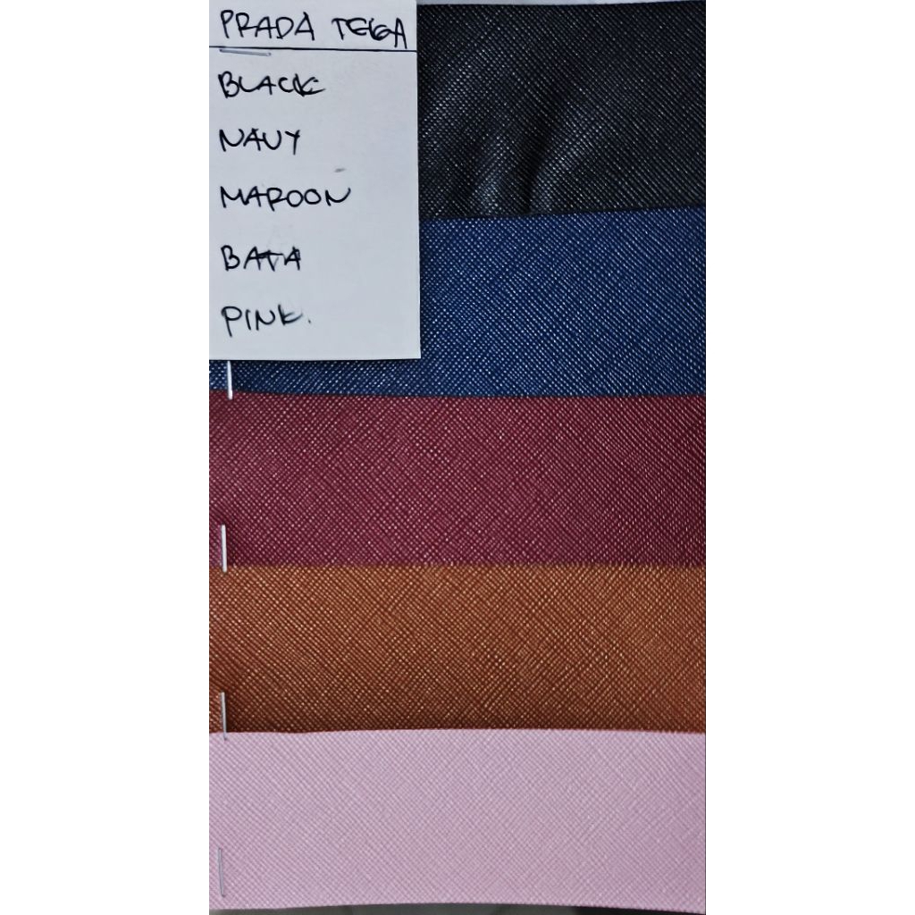 Kulit tas imitasi Botega - Prada Teiga