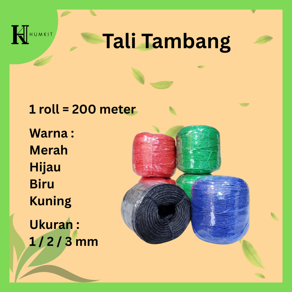 Tali Tambang Salaran Kecil Serbaguna Panjang 200 m