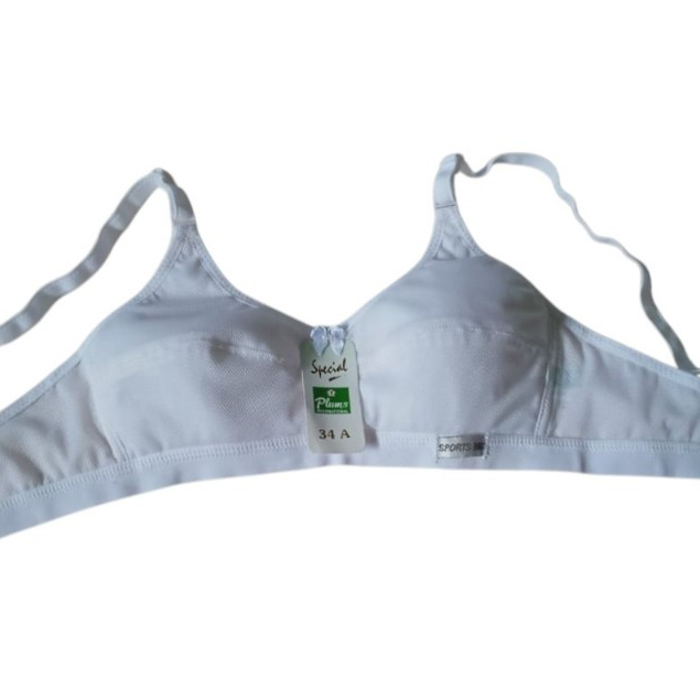 3 PCS Sport Bra Plum 128, HITAM/CREAM/PUTIH