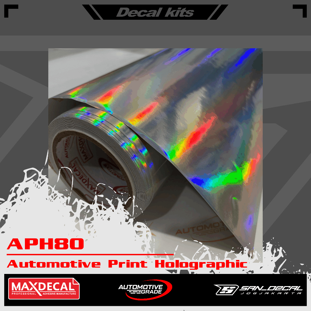 MAXDECAL APH80  chrome Hologram