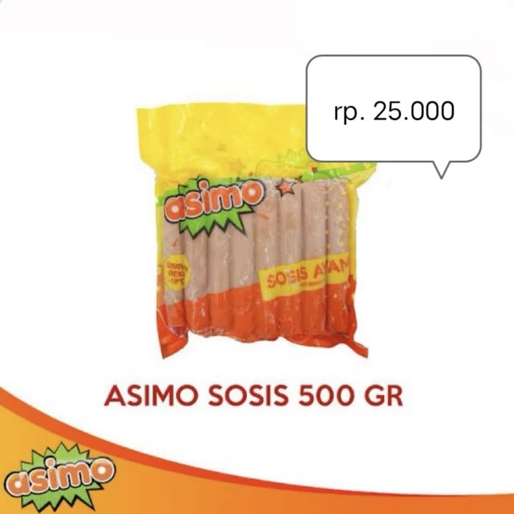 

Asimo sosis ayam 500gr