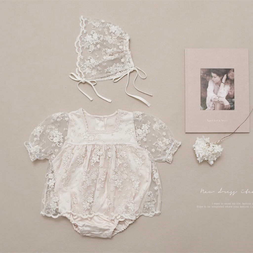 Abigail Romper | baju bayi | baju bayi perempuan | baju bayi cewek | baju baby girl | baju bayi unyu