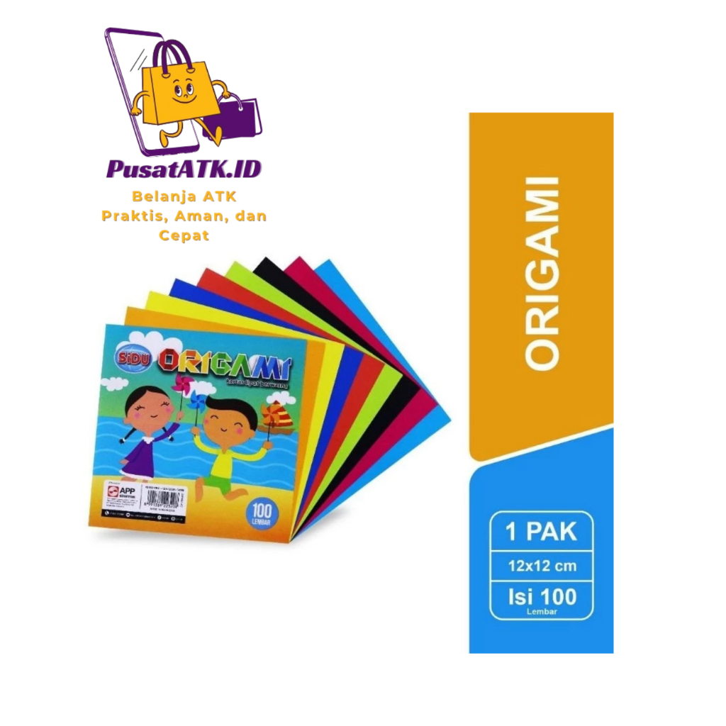 

Kertas Origami SIDU Ukuran 12x12 cm - 100 Lembar